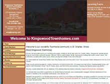 Tablet Screenshot of kingswoodtownhomes.com